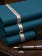 Pasha Premium | 100% Soft Egyptian Cotton | Luxurious Unstitched Fabric (Zink)