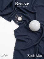 Breeze – Premium All Season Wash & Wear Fabric | Zink Blue