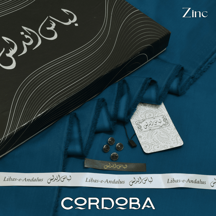 Cordoba Soft Luxurious Cotton (Zinc) - Sultan Fabrics