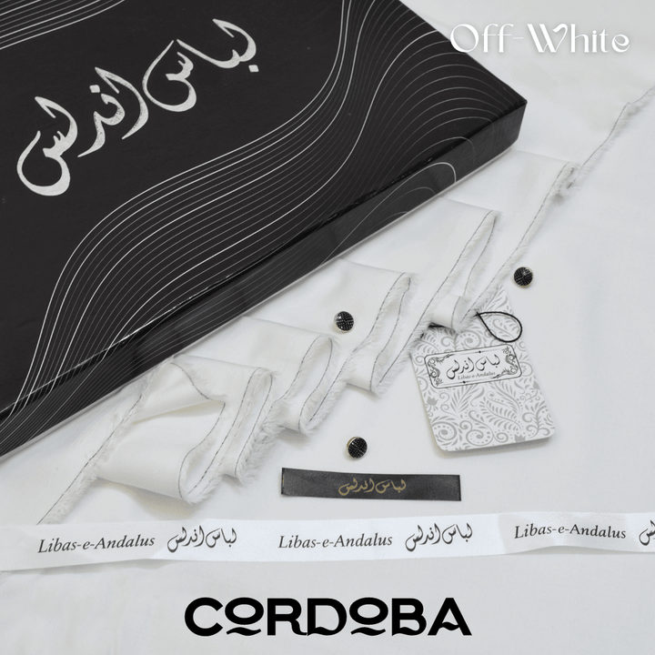 Cordoba Soft Luxurious Cotton (Off White) - Sultan Fabrics