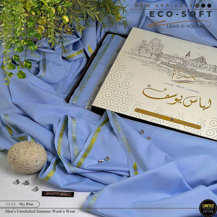 Libas-e-Yousaf Eco-Soft Wash & Wear - Sultan Fabrics