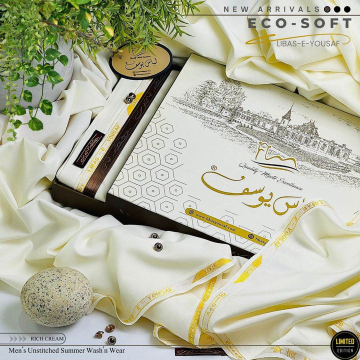 Libas-e-Yousaf Eco-Soft Wash & Wear - Sultan Fabrics