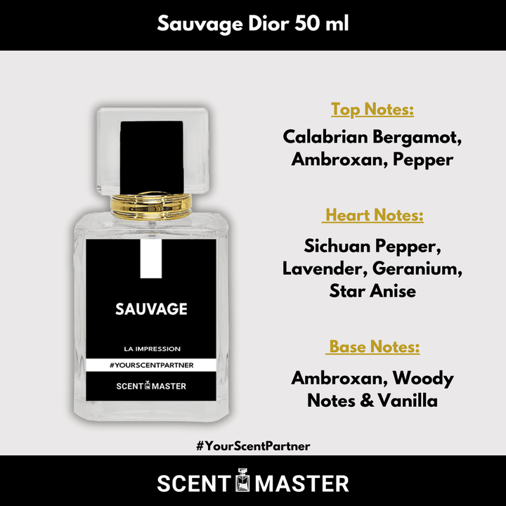 Sauvage - Impression by Scent Master | Gift Pack | 50 ML - Sultan Fabrics