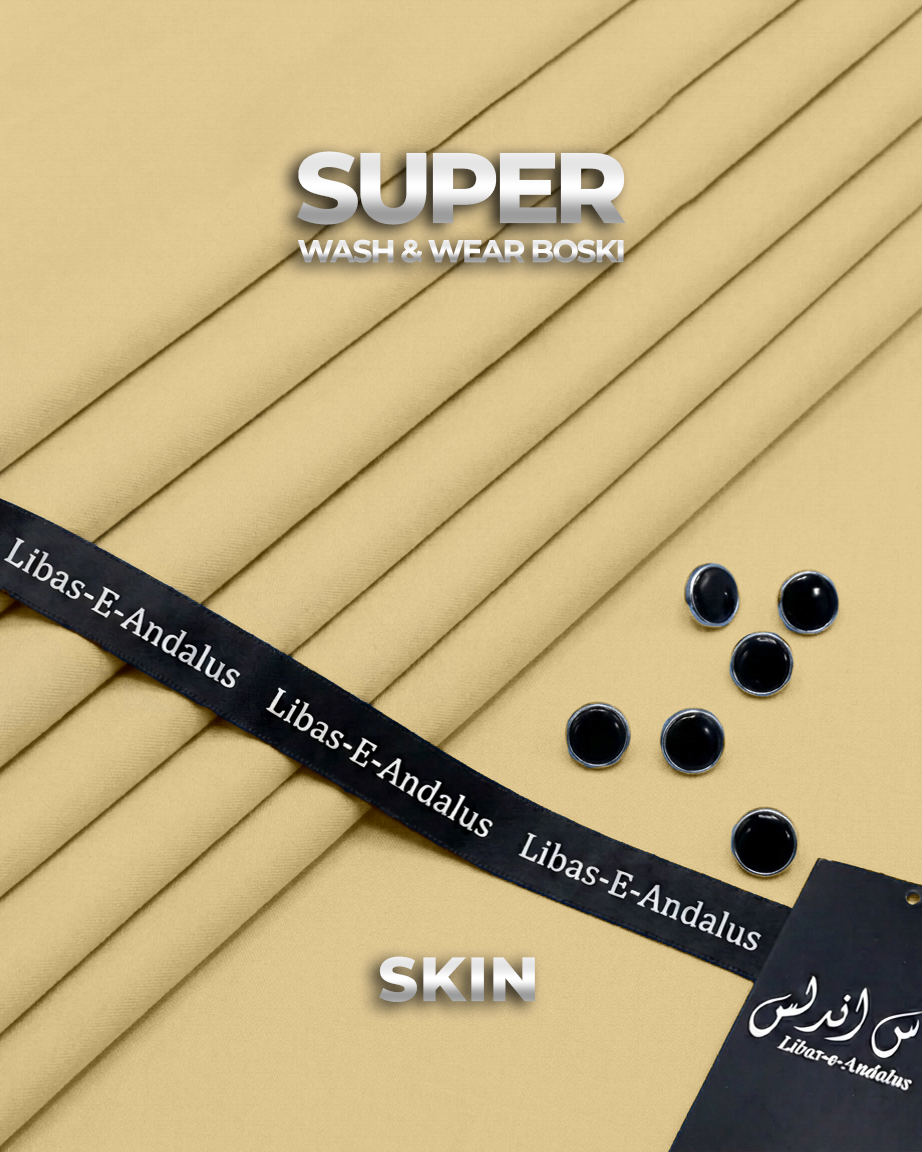 Super Boski Summer Wash & Wear Fabric | Libas-E-Andalus |  Skin
